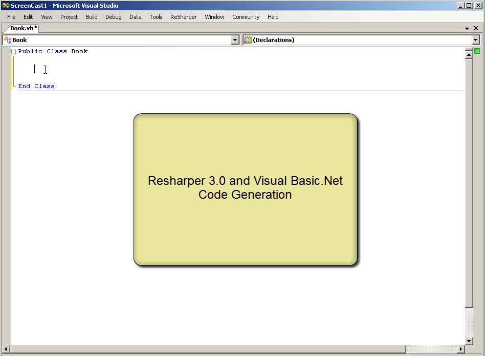 VB.NET in ReSharper 3.0