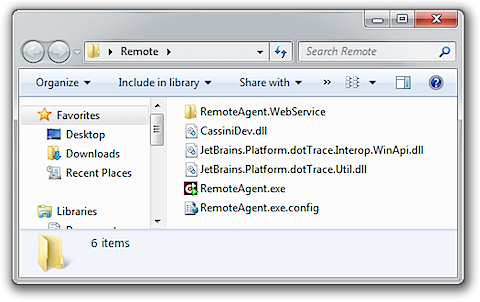 dotTrace Remote Agent directory