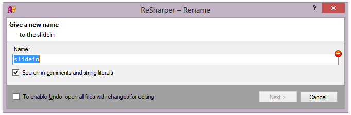 CSS keyframe rename refactoring