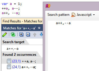 ReSharper 8.1 JavaScript Postfix Prefix Matching