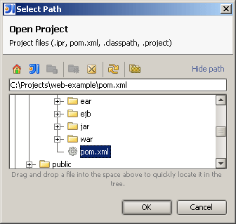 Select Path dialog