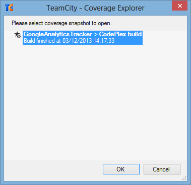 TeamCity dotCover code coverage